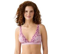 Wacoal Womens Embrace Lace Lightly Lined Wire Free Mid Coverage Bralette, 852191, Keepsake Lilac/Multi, 36