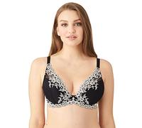 Wacoal Women's Embrace Lace Plunge Convertible Contour Bra, Opaque, Black, 32D