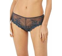 Wacoal Women's Embrace Lace Tanga Panty Underwear, Nine Iron/Ensign Blue, L