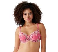 Wacoal Women's Embrace Lace Underwire Bra Full Coverage, Opaque, Hot Pink/Multi, 34C