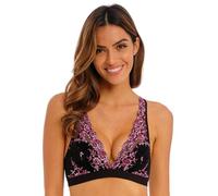 Wacoal Women's Embrace Lace Wire Free Convertible Bra, Black/Berry Multi, 38