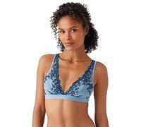 Wacoal Women's Embrace Lace Wire Free Convertible Bra, Opaque, Windward Blue/Titan, 40