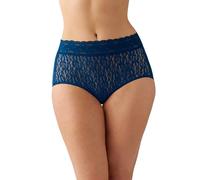 Wacoal Women's Halo Lace Brief Panty, Poseidon, S