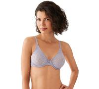 Wacoal Women's Halo Lace Unlined Convertible Underwire Bra Full Coverage, Opaque, Twilight Gray, 36D