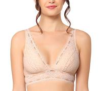 Wacoal Women's Halo Lace Wire Free Convertible Bra, Opaque, Sand, 34