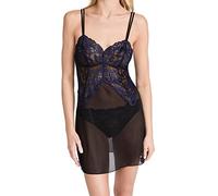 Wacoal Women's Instant Icon Chemise, Black/Eclipse, XL