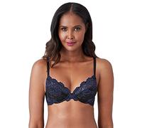 Wacoal Women's Instant Icon Underwire Bra, Black/Eclipse, 32D