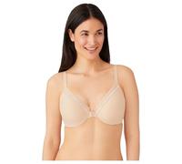 Wacoal Women's Perfect Primer Front Close Underwire Bra Full Coverage, Sand, 42DD