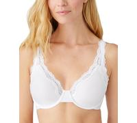 Wacoal Women's Plus Size Softly Styled Full Figure Underwire Bra, White, 34DD