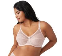 Wacoal Women's Retro Chic Full Figure Seamed Unlined Underwire Bra Coverage, Sheer, Rose Dust, 32H US