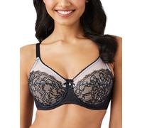 Wacoal Women's Retro Chic Full Figure Underwire Bra, Black, 32D