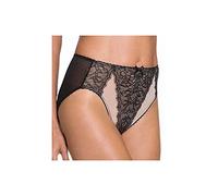 Wacoal Women's Retro Chic High Cut Brief Panty,Black,X-Large