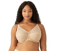 Wacoal Women's Retro Chic Unlined Mesh Full Coverage Underwire Bra, 855186, Sheer, Toast, 38F