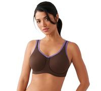 Wacoal Women's Simone Full Support Underwire Sport Bra, Hot Fudge, 34E