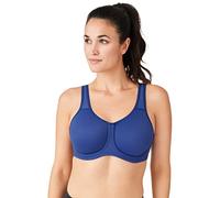 Wacoal Women's Simone Unlined Full Coverage Underwire Sports Bra, 855170, Blue-Twilight Blue, 38DD