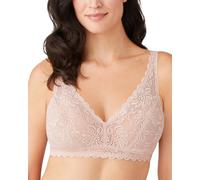 Wacoal Women's Soft Sense Lace Bralette Bra, Rose Dust, XXL
