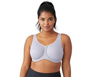Wacoal Women's Sport Underwire Bra, Lilace Grey with Zephyr, 42D