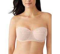 Wacoal Women's Visual Effects Strapless Minimizer Bra Molded, Sheer, Sand, 36DD