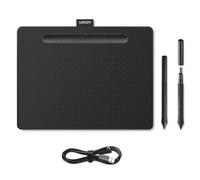 Wacom Intuos Pen Tablet In Black (Medium). Included Wacom Intuos Stylus. Bluetooth Connectivity. Compatible With Windows And Apple Black
