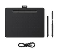 Wacom Intuos Medium Drawing Tablet - Digital Tablet for Painting, Sketching and Photo Retouching with pressure sensitive pen, black - Ideal for Work