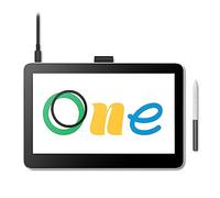 Wacom One 13 Touch drawing tablet with 13.3” multitouch screen, Full-HD 99% sRGB, incl. battery-free EMR-pen, for Windows, Mac, Chromebook and Android - perfect for creative beginners
