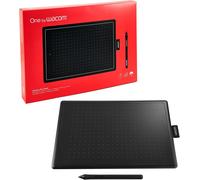 Wacom One By Wacom Medium Graphics Tablet With Pen, Black/Red, 20.6 X 28.9 X