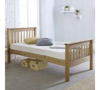 waconia wooden single bed in natural