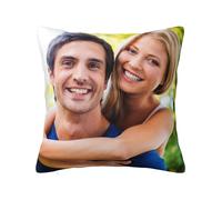 wacutt Custom Pillow Case Photo Pillow Cover 22x22IN Personalized Gift for Couples, Birthday & Wedding | HD Print on Jacquard Fabric