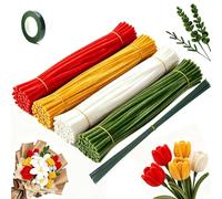 wadafen Bright Red Pipe Cleaners for Craft Flowers Tulip 240pcs