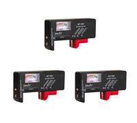 Wadakada 3X BT-168 AA/AAA/C/D/9V/1.5V Batteries Universal Button Cell Battery Colour Coded Meter Indicate Volt Tester Checker