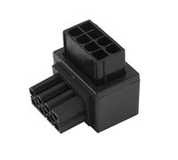 Wadakada ATX 8Pin Female 90 Degree Angled to 8 Pin Male Power Adapter for Graphics Video Card GPU