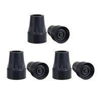 Wadakada Crutch Tips Kit 3/4Inch Heavy Duty Non-Slip Rubber Cane Tips Set Replacement Cane Foot Caps, Crutch Pads, 6 PCS