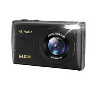 Wadakada Digital Camera, 4K Children Camera for Photography, 64MP MP3 Player Camera, 2.8Inch IPS Screen, Auto Focus Easy to Use (Black)