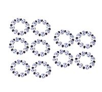 Wadakada Hand Drawn Napkin Ring Napkin Buckle Ethnic Style Hand-Painted Blue White Beads Napkin Ring Home Table Decoration