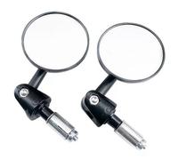 Wadakada Handlebar Side Mirror Adjustable Round Mirror Universal Motorcycle Rearview Mirror