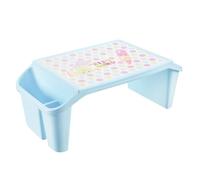 Wadakada Kids Lap Desk Tray, Kids Portable Lap Tray Plastic Lap Desk for Bed Classroom Laptop Kids Car Activity Dining Floor Blue