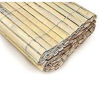 Wadan 1.5M X 4M Natural Bamboo Slat Fence, Bamboo Screening Roll For Garden Privacy Screening Panel For Wind & Sun Protection