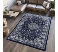 Wadan 60X110 Cm Navy Blue Tabriz Royal Rug, 10mm Soft Pile Oriental Rug, Washable Area Rugs, Royal Tabriz Rug For Home And Office