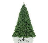 Wadan 6ft Green Artificial Christmas Tree - Realistic PVC Pine Xmas Tree with 1000 Tips Solid Metal Stand, Easy Assembly, Indoor & Outdoor Holiday Decoration