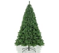 Wadan 7ft Green Artificial Christmas Tree - Realistic PVC Pine Xmas Tree with 1200 Tips Solid Metal Stand, Easy Assembly, Indoor & Outdoor Holiday Decoration
