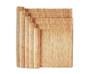 Wadan 8mm-10mm Extra Thick Natural Peeled Reed Fence, Garden Screening Fence Panels, Privacy & Protective Screening Roll for Outdoor Wind and Sun Protection (1.5m x 3m)