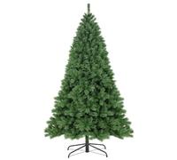 Wadan Green 8ft Artificial Christmas Tree - Realistic PVC Pine Xmas Tree with 1500 Tips Solid Metal Stand, Easy Assembly, Indoor & Outdoor Holiday Decoration