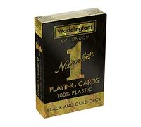 Waddingtons Number 1 Black and Gold Playing Cards Game, sleek gold foil design deck of cards, perfect for Snap, Poker and a great travel companion, gift and toy for boys, girls and adults aged 6 plus