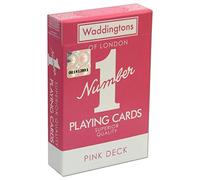Waddingtons Number 1 Classic Pink Playing Card Game, play your favourite games from snap, poker and blackjack with this stylish deck, travel game, great gift and toy for boys and girls aged 6 plus