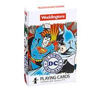 Waddingtons Number 1 DC Comics Retro Playing Card Game, play with your favourite heroes and villains from Batman, Superman, Wonder Woman to the Joker, gifts and toys for boys and girls aged 6 plus