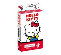 Waddingtons Number 1 Hello Kitty play fish, slap jack, crazy eights and rummy, Great Travel Companion, Gifts and Toys for Boys, Girls and Adults