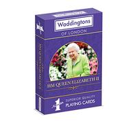 Waddingtons Number 1 HM Queen Elizabeth II Playing Card Game, play with Princess Charlotte, Prince George, King George VI and Her Majesty’s corgis, gift and toy for boys, girls and adults Aged 6 plus