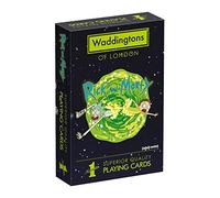 Waddingtons Number 1 Rick and Morty Playing Card Game, Wubba lubba dub-dub, play with Rick, Morty, Mr Meeseeks and Birdperson, great gift and toy for fans of Adult Swim, for players aged 17 plus