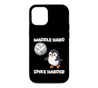 Waddle Hard Spike Harder Funny Penguin Player Animal Lover Case for iPhone 12/12 Pro