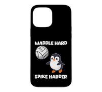 Waddle Hard Spike Harder Funny Penguin Player Animal Lover Case for iPhone 13 Pro Max